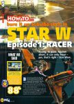 Scan of the walkthrough of Star Wars: Episode I: Racer published in the magazine N64 32, page 1