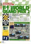 Scan of the walkthrough of F-1 World Grand Prix II published in the magazine N64 32, page 1