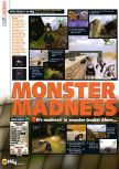 Scan of the review of Monster Truck Madness 64 published in the magazine N64 33, page 1