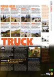 Scan of the review of Monster Truck Madness 64 published in the magazine N64 33, page 2
