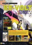 Scan of the review of Re-Volt published in the magazine N64 33, page 1