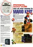 Scan de la soluce de Mario Kart 64 paru dans le magazine N64 33, page 1