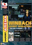 Scan du test de Operation WinBack paru dans le magazine N64 35, page 1