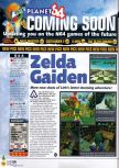 Scan of the preview of The Legend Of Zelda: Majora's Mask published in the magazine N64 36, page 1