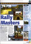 Scan of the preview of Rally Masters published in the magazine N64 36, page 1