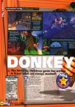Scan of the review of Donkey Kong 64 published in the magazine N64 36, page 1
