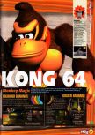 Scan of the review of Donkey Kong 64 published in the magazine N64 36, page 2