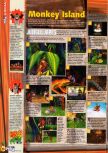 Scan of the review of Donkey Kong 64 published in the magazine N64 36, page 3