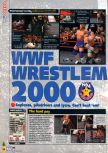 Scan of the review of WWF Wrestlemania 2000 published in the magazine N64 36, page 1