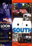 Scan of the preview of South Park Rally published in the magazine N64 36, page 6