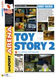 Scan of the review of Toy Story 2 published in the magazine N64 37, page 1