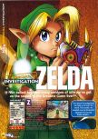 Scan of the preview of The Legend Of Zelda: Majora's Mask published in the magazine N64 38, page 1