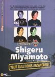 Scan of the article Shigeru Miyamoto: Your questions answereed! published in the magazine N64 38, page 1