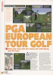 Scan of the review of PGA European Tour published in the magazine N64 38, page 1