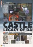 Scan of the review of Castlevania: Legacy of Darkness published in the magazine N64 38, page 1