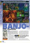 Scan of the preview of Banjo-Tooie published in the magazine N64 38, page 1