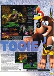 Scan of the preview of Banjo-Tooie published in the magazine N64 38, page 1
