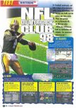 Scan of the review of NFL Quarterback Club '98 published in the magazine Le Magazine Officiel Nintendo 03, page 1