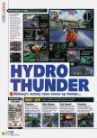 Scan of the review of Hydro Thunder published in the magazine N64 39, page 1