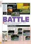 Scan of the review of Battlezone: Rise of the Black Dogs published in the magazine N64 40, page 1