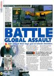 Scan of the review of Battletanx: Global Assault published in the magazine N64 40, page 1