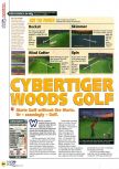 Scan of the review of Cyber Tiger published in the magazine N64 40, page 1