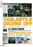 Scan of the review of Vigilante 8: Second Offense published in the magazine N64 40, page 1