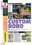 Scan of the review of Custom Robo published in the magazine N64 41, page 1