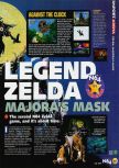 Scan of the review of The Legend Of Zelda: Majora's Mask published in the magazine N64 43, page 2