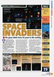 Scan of the review of Space Invaders published in the magazine N64 44, page 1