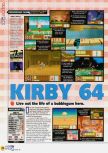 Scan of the review of Kirby 64: The Crystal Shards published in the magazine N64 45, page 1