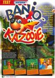 Scan of the review of Banjo-Kazooie published in the magazine Le Magazine Officiel Nintendo 07, page 1