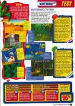 Scan of the review of Banjo-Kazooie published in the magazine Le Magazine Officiel Nintendo 07, page 6