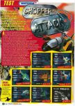 Scan du test de Chopper Attack paru dans le magazine Le Magazine Officiel Nintendo 07, page 1