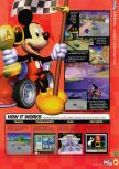 Scan of the review of Mickey's Speedway USA published in the magazine N64 50, page 2