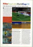 Scan of the review of FIFA 98: Road to the World Cup published in the magazine N64 Gamer 02, page 1
