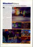 Scan of the review of Mischief Makers published in the magazine N64 Gamer 02, page 1
