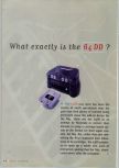 Scan of the article What is Exactly the 64DD ? published in the magazine N64 Gamer 02, page 1