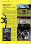 Scan of the preview of The Legend Of Zelda: Majora's Mask published in the magazine N64 Gamer 28, page 1