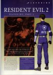 Scan of the walkthrough of Resident Evil 2 published in the magazine N64 Gamer 28, page 1