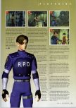 Scan of the walkthrough of Resident Evil 2 published in the magazine N64 Gamer 28, page 5