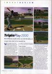 Scan of the review of Triple Play 2000 published in the magazine N64 Gamer 17, page 1