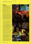Scan of the preview of Quake II published in the magazine N64 Gamer 14, page 1