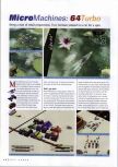 Scan of the review of Micro Machines 64 Turbo published in the magazine N64 Gamer 14, page 1