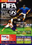 Scan of the review of FIFA 98: Road to the World Cup published in the magazine Nintendo Official Magazine 64, page 1