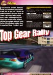 Scan of the walkthrough of Top Gear Rally published in the magazine Nintendo Official Magazine 64, page 1
