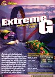 Scan of the walkthrough of Extreme-G published in the magazine Nintendo Official Magazine 64, page 1