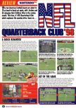 Scan of the review of NFL Quarterback Club '98 published in the magazine Nintendo Official Magazine 64, page 1