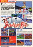 Scan of the review of Snowboard Kids published in the magazine Nintendo Official Magazine 66, page 1