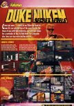 Scan of the walkthrough of Duke Nukem 64 published in the magazine Nintendo Official Magazine 67, page 1